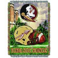 Florida State OFFICIAL Collegiate Home Field Advantage Woven Tapestry Throw