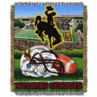 Wyoming OFFICIAL Collegiate Home Field Advantage Woven Tapestry Throw