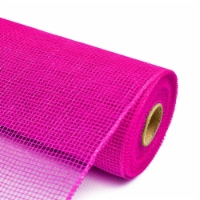10 x 10 YDS Deco Poly Mesh Ribbon Christmas Halloween Holiday Decor Ribbon - Rose Red