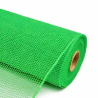 10 x 10 YDS Deco Poly Mesh Ribbon Christmas Halloween Holiday Decor Ribbon - Green