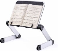 Book Stand, RAINBEAN Laptop Stand, Adjustable Book Holder with Paper Clips, Cookbook Stand