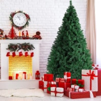 Bosonshop 9 FT High Artificial Christmas Pine Tree Fake Xmas Tree 1850 Tips Full Tree