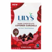 Lily`s - Caramels Dark Chocolate Stevia - Case of 12-3.5 OZ