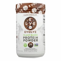 Evolve - Real Plant-Powered Classic Chocolate Flavor Protein Powder - 1 Each - 16 OZ