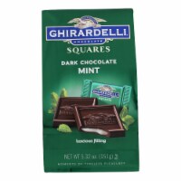 Ghirardelli Dark Chocolate Mint Squares  - Case of 6 - 5.32 OZ