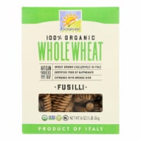 Bionaturae Pasta - Organic - 100 Percent Whole Wheat - Fusilli - 16 oz - case of 12