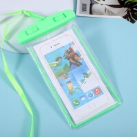 Glow in the dark PVC transparent waterproof bag logo wholesale (One size fits all-green)