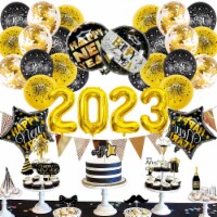 New Year's Balloon Decoration Set 2023 New Festival (New Year Golden 2023 Set 1-Gold)