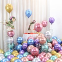 Latex balloon wedding decoration festival balloon (50 18 inch metal rose gold-Gold)
