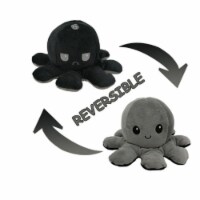 Flipping Octopus Flipping Plush Toy Flipping Doll Reversible (Grey * black (50g)-10X20cm 50g)