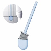 Department Store 1pc Toilet Brush; Household No Dead Angle Cleaning Brush (Blue)