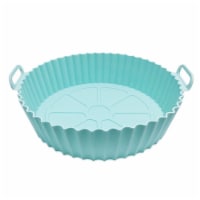 Department Store 1/2pcs Air Fryer Silicone Air Fryer Basket Food Safe Accessories (Blue)