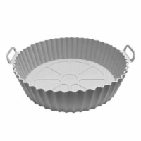 Department Store 1/2pcs Air Fryer Silicone Air Fryer Basket Food Safe Accessories (Grey)