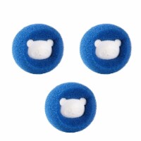 Department Store Set 3 Washing Machine Powerful Decontamination Magic Sticky Hair Ball (Blue)