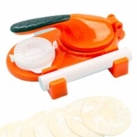 Department Store 3pcs; Household Dumpling Leather Mold; Rolling Pin Small Tools (Orange)