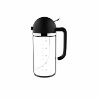 Department Store 1pc Oil Bottle Spray Olive Oil Gravy Boats BBQ Kitchen Accessories (Black)