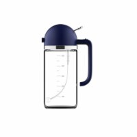 Department Store 1pc Oil Bottle Spray Olive Oil Gravy Boats BBQ Kitchen Accessories (Blue)