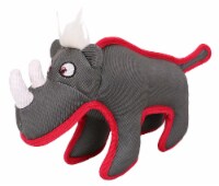 Animal Dura-Chew Reinforce Stitched Durable Water Resistant Plush Chew Tugging Dog Toy (Grey)