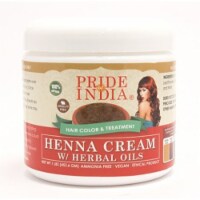 Herbal Hair Color Powders, 454 grams (16 oz) (Pure Henna Cream - Natural - W Gloves)