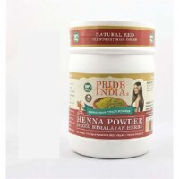 Herbal Henna (Lawsonia Inermis) Hair Color Powder w/Gloves - Natural Red, (8oz - 227gm) Jar