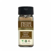Pride of India Carom Seed Powder 2.1 oz. Small Dual Sifter Bottle