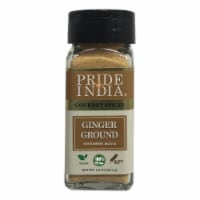 Pride of India  Ginger Fine Ground  2.2 oz. Small Dual Sifter Bottle