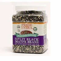 Pride Of India - Indian Split Black Gram Matpe Beans - Protein & Fiber Rich Urad Dal - 24 oz