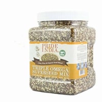 Triple Omega Superseed Mix, Omega-3, Omega-6, Thiamin Rich Superfood Chia Flax & Sesame Seeds