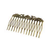 2 Pieces Retro Cirrus Decorative Hand Made Mini Combs Hair Accessory, 2.9x1.7