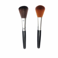 Portable Soft Bristle Blush Brush Loose Powder Brush Makeup Beauty Tools (Grey&Brown)