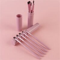 Makeup Brushes Set 5Pcs Soft Bristles Portable Eye Brushes for Women & Girls (Pink)