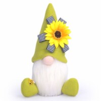 Summer Sunflower Easter Decorations Gnomes - Handemade Faceless Plush Doll - Green