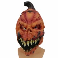 Adult Horror Masks - Easter Haunted House Dress Up - Latex Pumpkin Props, Funny Party Masks