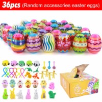 Colorful Egg DIY Craft, Plastic Easter Eggs Candies - Chocolate Gift Boxes for Kids