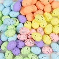 DIY Craft 20pcs Foam Easter Eggs - 3x4cm/1.2x1.6 Inch Painted Pigeon Bird Eggs - Happy Easter