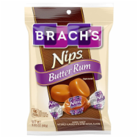 Brach's Nips Wrapped Butter Rum 3.25 oz Peg Bag - Case of 12 Perspective: Main