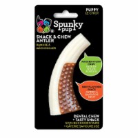 Spunky Pup Snack & Chew Antler Toy | Promotes Healthy Teeth & Gums (2-pack)
