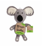 Spunky Pup Woolies Dog Toy | Squeaky Plush Toy | Made with Double Stitched Wool | Mini Koala