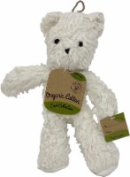 Spunky Pup Organic Cotton Bear Dog Toy | Small Cuddle Squeaker Toy