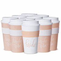 Women's Coffee Cups for Bachelorette Parties, Bridal Showers, and Weddings (11 Piece Set)