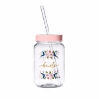 Women's 16 oz. Bride Plastic Mason Jar
