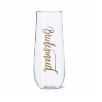 Women's Bridesmaid Durable Plastic Stemless Champagne Glasses