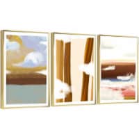Framed Canvas Wall Paintings-Beige Print, Instant Digital Download-Aesthetic Prints for Décor