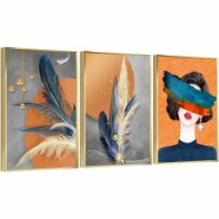 Framed Canvas Wall Paintings - Feather Beauty Style 2 - Aesthetic Prints for Interior Décor