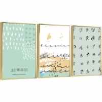 Framed Canvas Wall Paintings - Just Married - Aesthetic Prints for Interior Décor