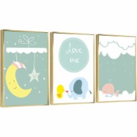 Framed Canvas Wall Paintings - Kids Canvas - Aesthetic Prints for Living Room Bedroom Office