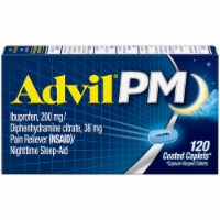 PM Pain and Headache Reliever Ibuprofen Caplets; 200 mg
