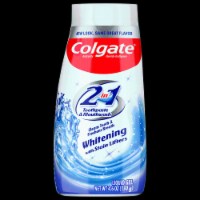 2 in 1 Toothpaste and Whitening Mouthwash; Mint; 4.6 oz Squeeze Bottle