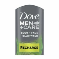 Men+Care 3 in 1 Recharge Post-Workout Liquid Body Wash with Menthol For Men; 18 oz