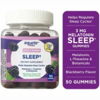 Sleep Gummy Supplement with Melatonin and L-Theanine; 50 Count